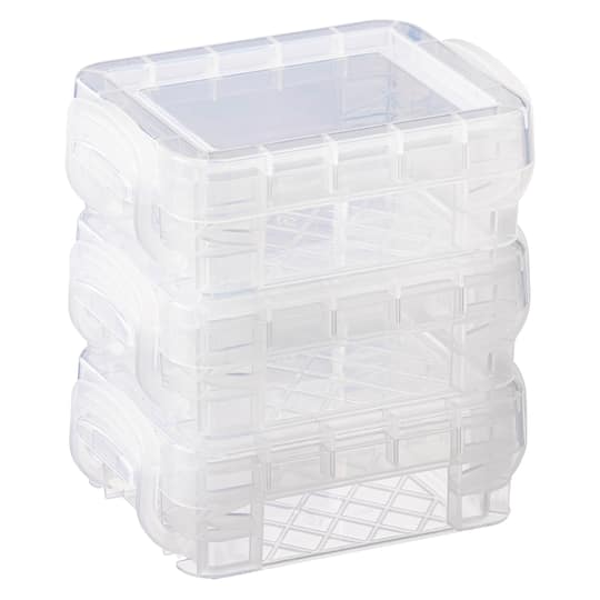 12 Packs: 3 ct. (36 total) Super Stacker&#xAE; Clear Bitty Boxes